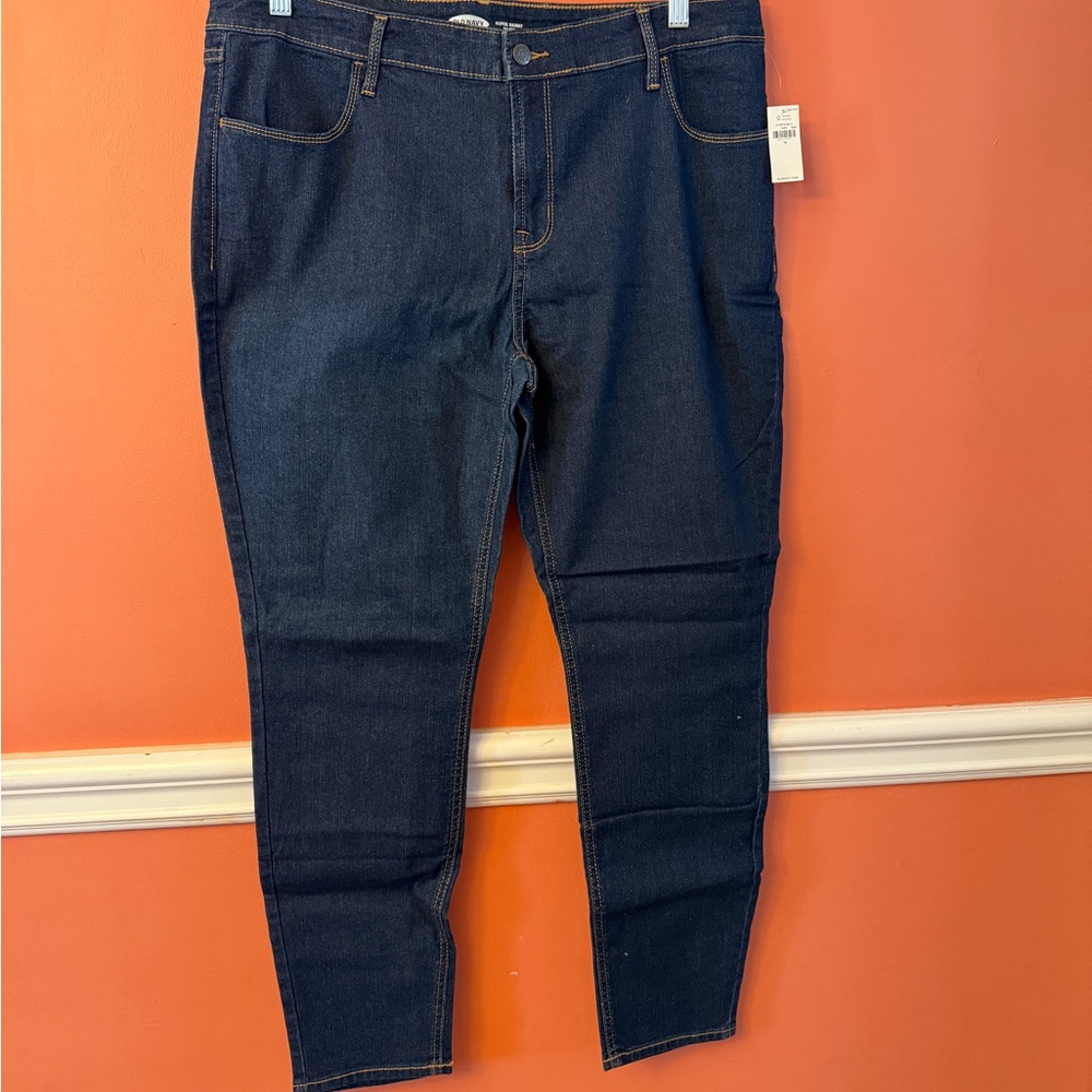 NWT Old Navy Women's Dark Blue Skinny Jeans